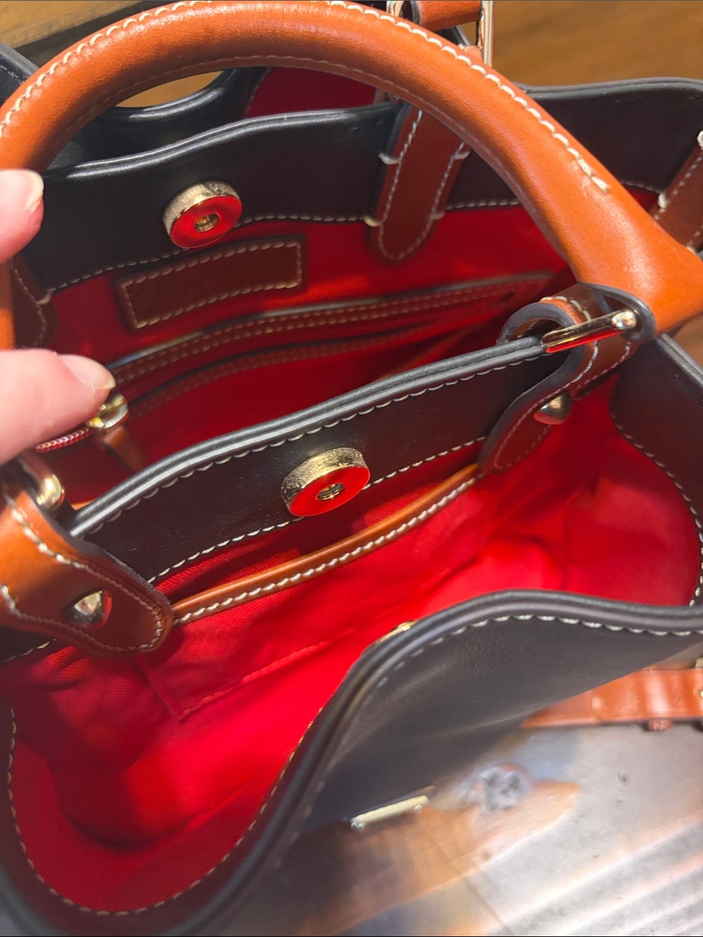 Dooney & Bourke Small Barlow Black Leather Satchel Crossbody - Picture 7 of 8